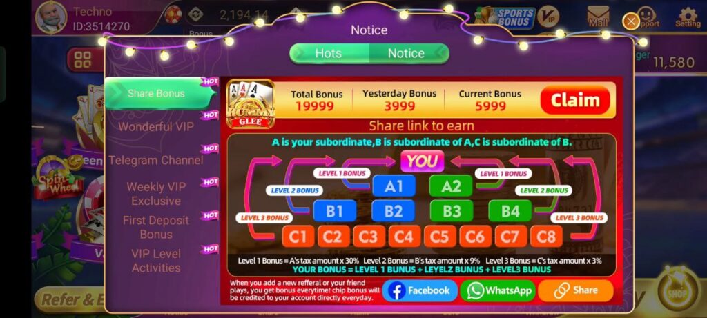 rummy glee refer and earn