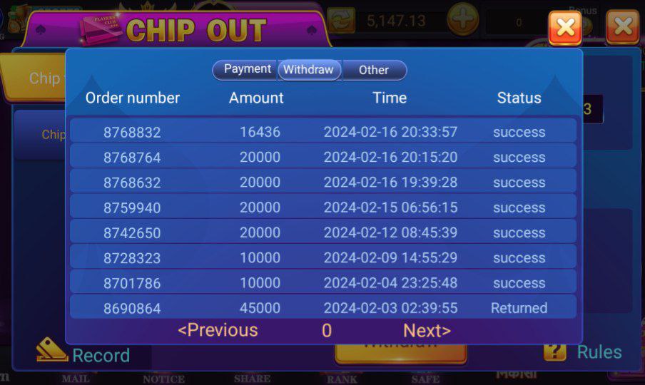 Rummy glee withdraw proof